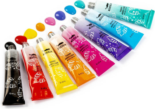 Kidea Acrylic Paint Set in Multicolour color 6ml 24pcs