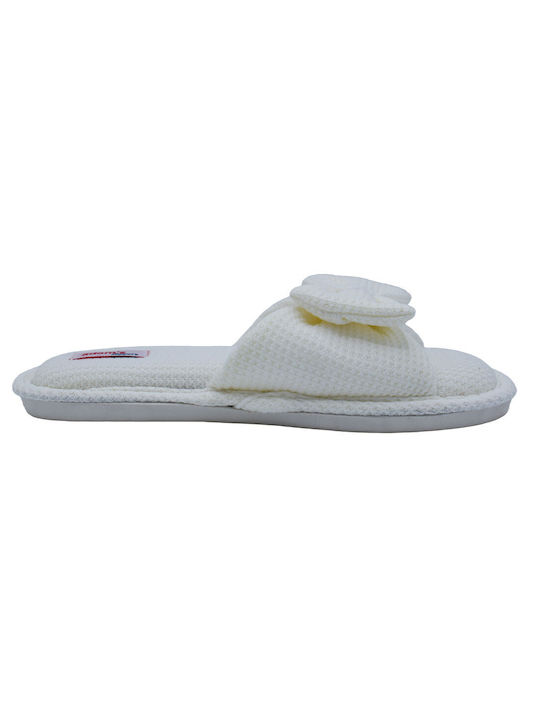 Adam's Shoes Winter Women's Slippers in White color