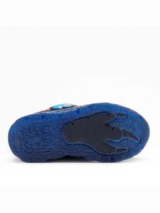 Bull Boys Kids Sneakers Anatomic with Scratch & Lights Blue