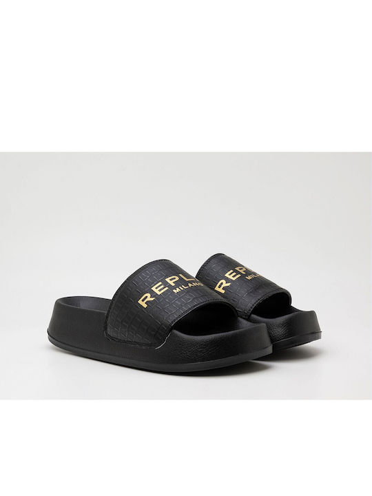 Replay Lotty Frauen Flip Flops in Schwarz Farbe