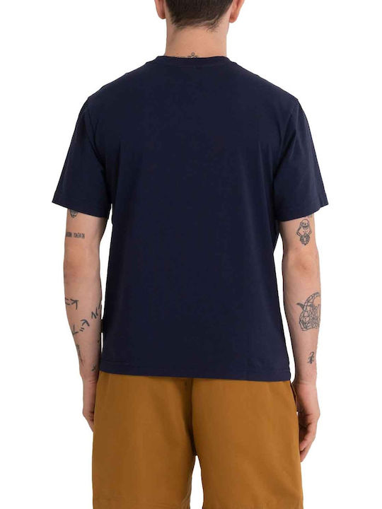 Franklin & Marshall Herren T-Shirt Kurzarm Blau