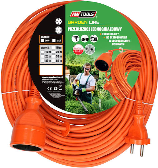 AWTools Extension Cable Cord 10m Orange