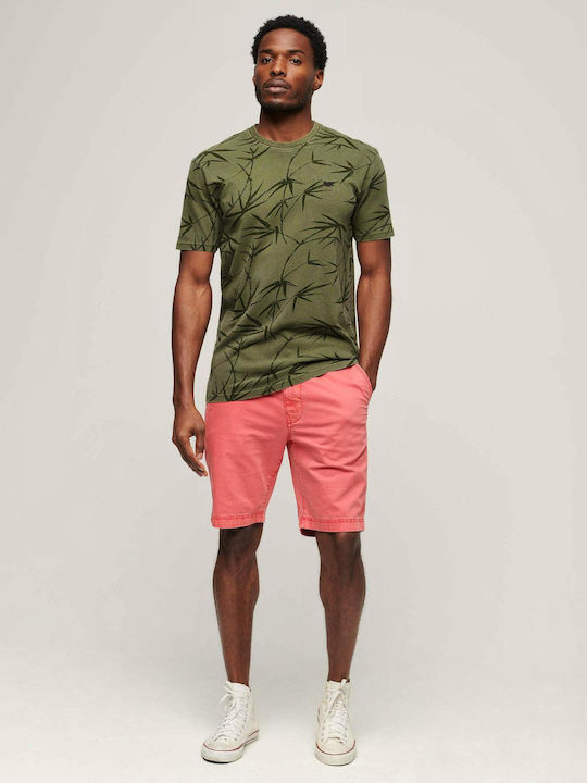 Herrenblusen Kurzarm T-Shirt Khaki