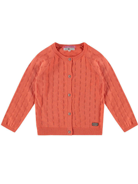 Babyface Kids Cardigan Knitted Orange