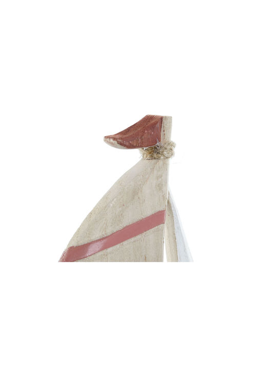 Decorative Figure Home Esprit Blue Blue Red Natural Sailboat 15 X 4,5 X 23,5 Cm (x2)