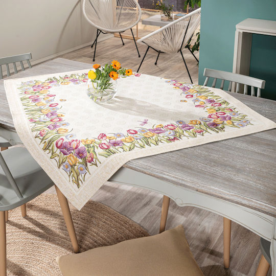 Teoran Fustă Pătrată Set 2buc Cambello Bej 100x100cm