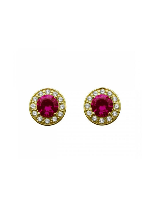 Atofio Kosmima Earrings made of Gold 9K with Diamond