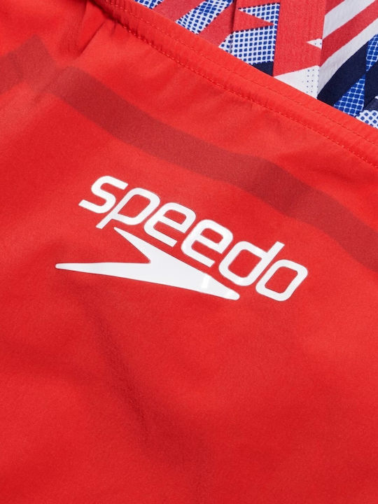 Speedo Girls Fastskin Junior Lzr Ignite Kneeskin (813439h686 - Червено/синьо/бяло