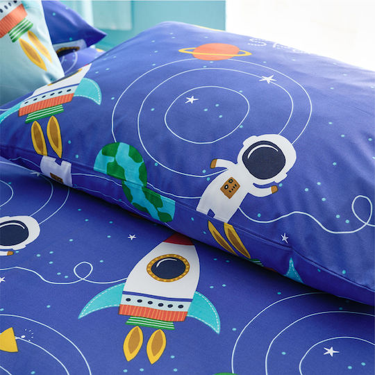Charalambidis Textiles Single Set Blue Dimension 160x260cm Charalambidis Textiles Single Set Blue Dimension 160x260cm