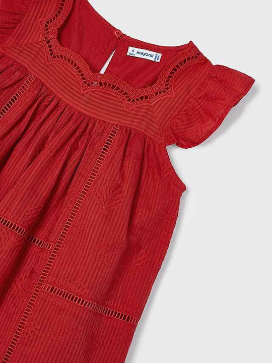 Mayoral Besticktes Grenadine Kleid 24-03930-076 3930 Mädchen