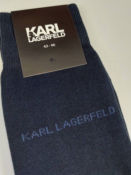 Karl Lagerfeld Bărbați Șosete Albastre 1Pachet Karl Lagerfeld Bărbați Șosete Albastre 1Pachet