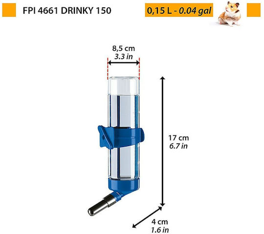 Ferplast Drinky Waterer for Hamster Blue