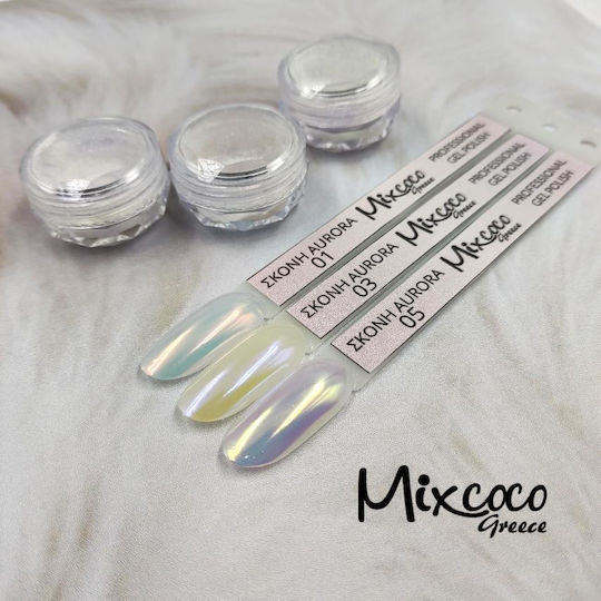 Mixcoco Decorating Powder for Nails in Transparent Color