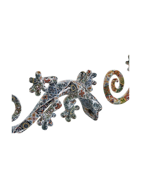 Home Esprit Wall Decor Multicolored Mediterranean Lizard 10 X 4 X 22 Cm (x2)