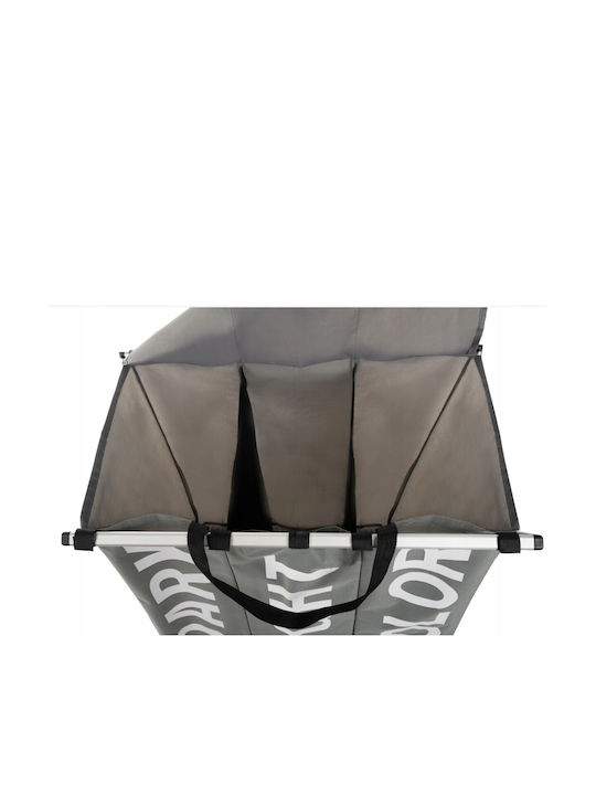 Coș de rufe Tesatura cu capac 57x57x38cm Gri