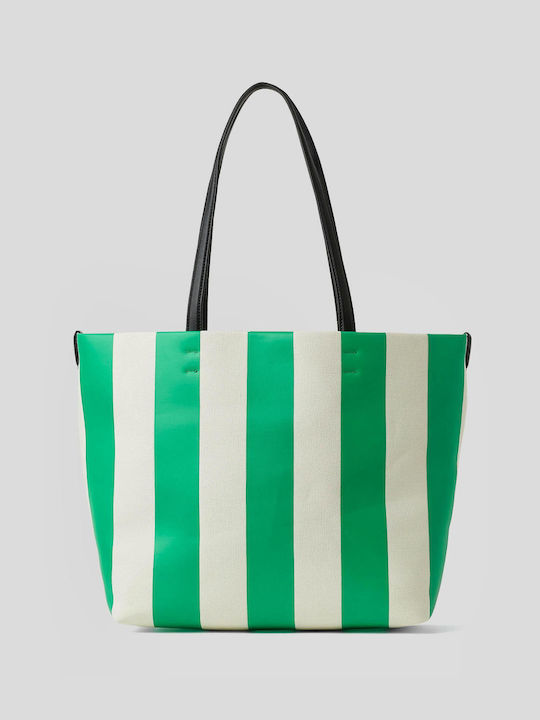 Karl Lagerfeld Fabric Beach Bag Green