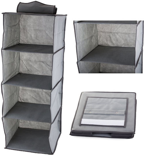 Kunststoff Aufhängen Aufbewahrungsbeutel für Kleidung in Gray Farbe 30x30x80cm 1Stück