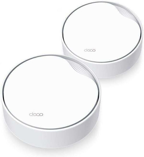 TP-LINK Deco X50 v1 WiFi Mesh Network Access Point Wi‑Fi 5 Dual Band (2.4 & 5GHz) σε Διπλό Kit