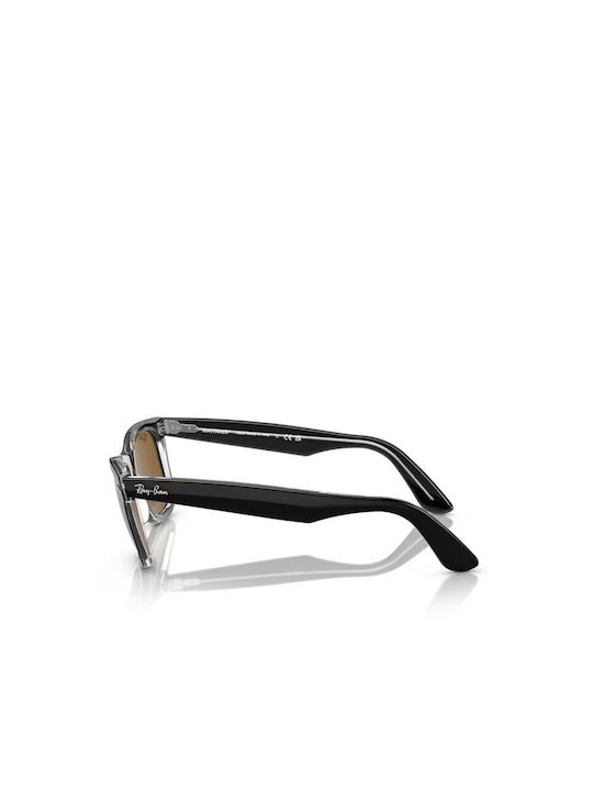 Ray Ban Rb 2140 Ochelari de soare cu Negru Din plastic Rame și Maro Lentilă RB2140 1294/33