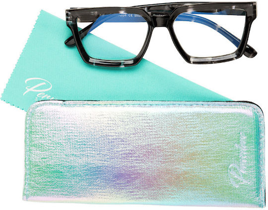 Pervedere Reading Glasses +1.00 in Black Color W01004-001-1