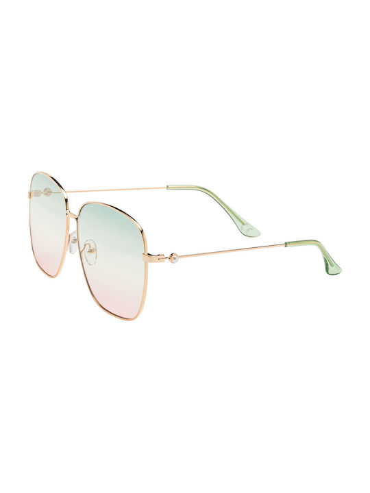 Women's Sunglasses with Gold Metal Frame 01-6878-6