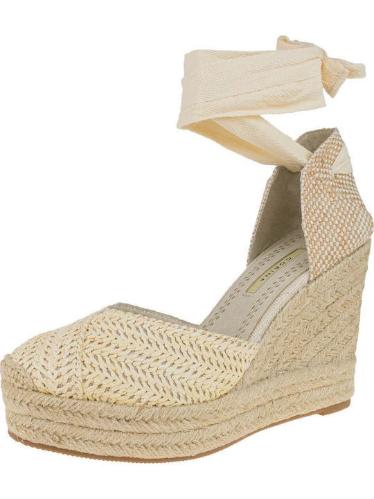 Women's Platform Espadrilles Beige