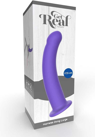 Harness Dildo Large 17.50cm Purple Toyjoy
