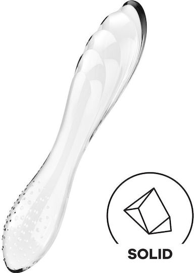 Satisfyer Dazzling Glasdildo Transparent