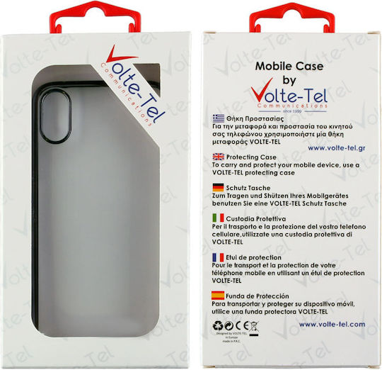 Volte-Tel 5.2 Faceplate Electroplating Задна корица Силикон Сив (Huawei P10 Lite)
