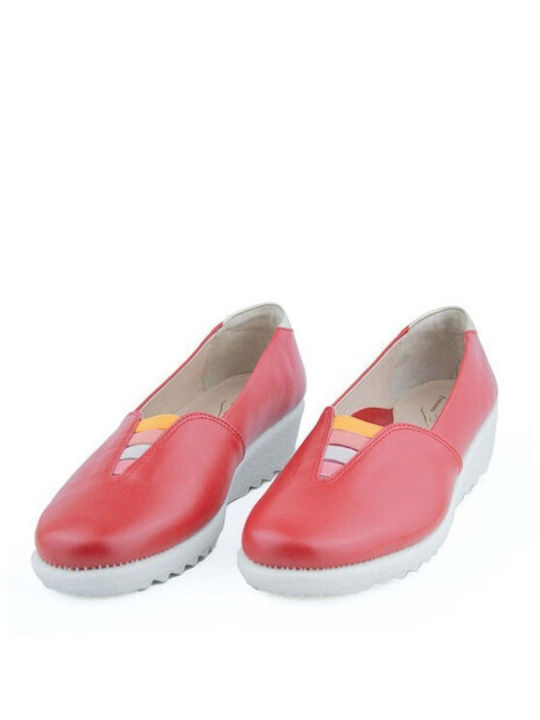 Relax Anatomic 7215 Women's Moccasins in Red Color