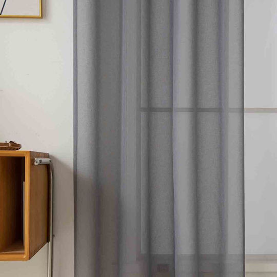 Beauty Home Sharp Art 8448 Ύφασμα Κουρτίνας Γκρι