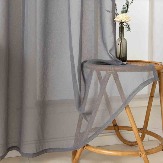 Beauty Home Sharp Art 8448 Ύφασμα Κουρτίνας Γκρι
