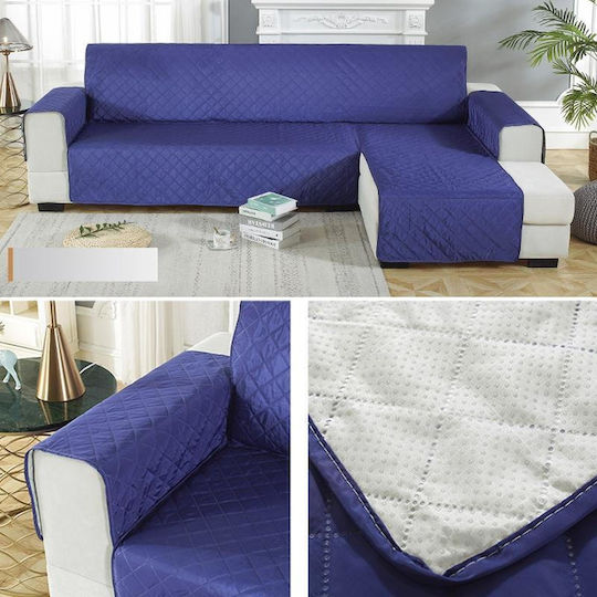 Elastische Abdeckung Für Ecksofa Dunkelblau 200x270cm Elastische Abdeckung Für Ecksofa Dunkelblau 200x270cm
