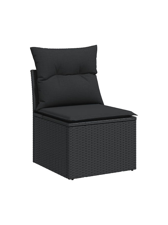 Canapea Cu Patru Locuri De Exterior Din Rattan Cu Perne 55x55x69cm