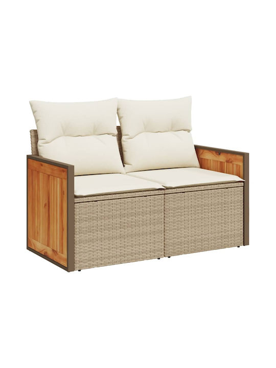 Canapea Cu Patru Locuri De Exterior Din Rattan Cu Perne 55x55x69cm