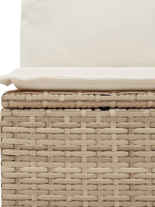Canapea Cu Patru Locuri De Exterior Din Rattan Cu Perne 55x55x69cm