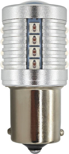 Lămpi Autoturismului P21W / BA15S / R5W / R10W Canbus LED Roșu 12V / 24V 1buc