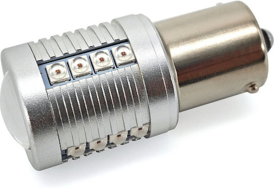 Lămpi Autoturismului P21W / BA15S / R5W / R10W Canbus LED Roșu 12V / 24V 1buc