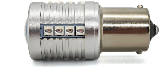 Lămpi Autoturismului P21W / BA15S / R5W / R10W Canbus LED Roșu 12V / 24V 1buc
