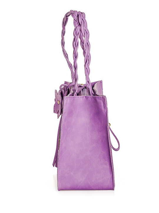 Pierro Accessories Leather Women's Bag Hand Lilac