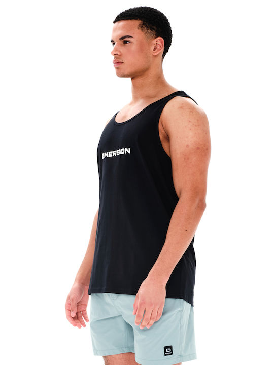 Emerson T-shirt Bărbătesc cu Mânecă Scurtă Negru