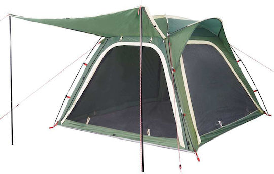 vidaXL Summer Camping Tent Green for 4 People 240x221x160cm