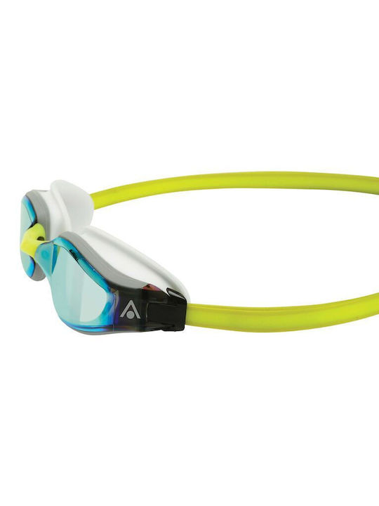 AQUA SPHERE Fastlane yellow / white - Lens yellow titanium mirrored