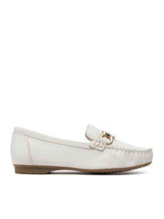 Women's Moccasins in White Color
