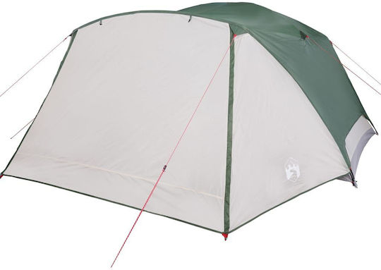 vidaXL Καλοκαιρινή Σκηνή Camping Πράσινη για 6 Άτομα 184x370x190εκ.