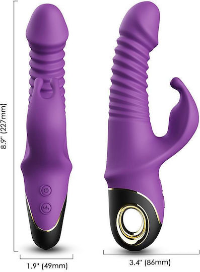 Boss Of Toys Δονητής Rabbit 19.5cm Μωβ