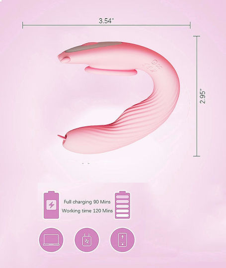 Boss Of Toys Vibrator für Paare Rosa