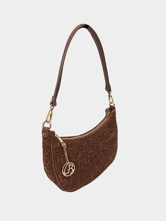 Chris Borsa Leather Women's Bag Shoulder Tabac Brown