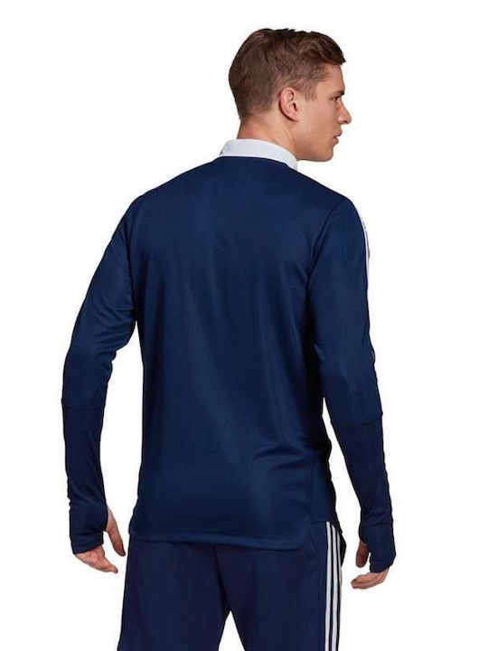 Adidas Tiro 21 Men's Athletic Long Sleeve Blouse Navy Blue