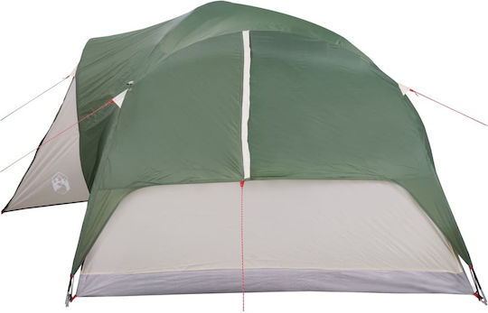 vidaXL Summer Camping Igloo Tent Green with Double Cloth for 8 People 360x430x190cm
